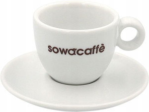 Filiżanka Sowa Caffè z podstawkiem, 60 ml
