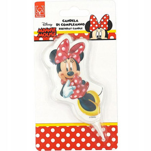 Świeczka urodzinowa tort Myszka Minnie dekoracja