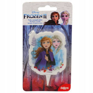 Świeczka urodzinowa na tort FROZEN ANNA i ELSA