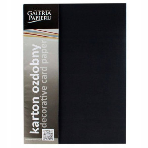 Papier Wizytówkowy Floryda Czarny 250g 20szt Galer