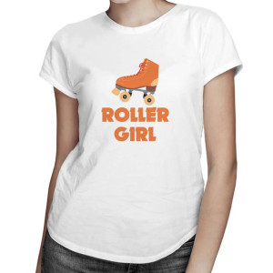 Roller girl - damska koszulka z nadrukiem dla fanki Rolek