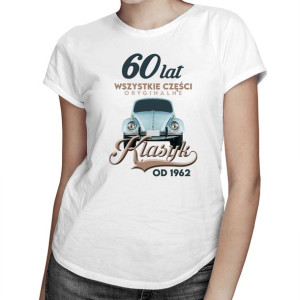 Koszulka klasyk na 60 urodziny 1962 prezent T-shirt z nadrukiem