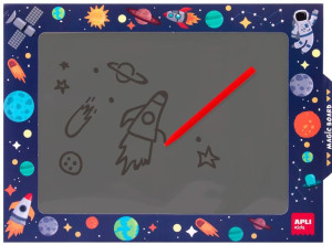 Znikopis z rysikiem Apli Kids - Układ Słoneczny  3+