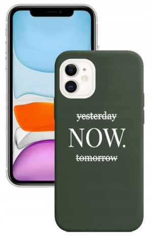 Etui matt CASE ZIELONY do Iphone 11 Modne Wzory