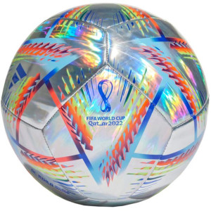 Piłka nożna adidas Al Rihla Training Hologram Foil srebrna H57799