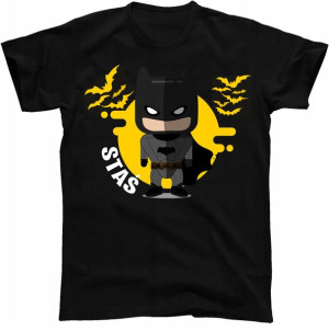 Koszulka 12-14 Batman Dc +imię Prezent Y5