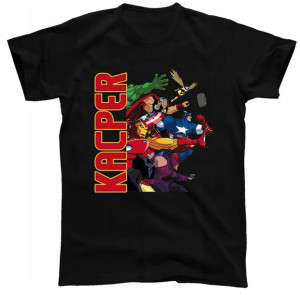 Koszulka 12-14 Avengers Marvel+imię Prezent Y4