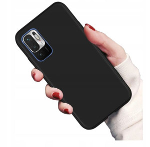Etui Silikon czarne mat do Xiaomi Redmi Note 10 5G