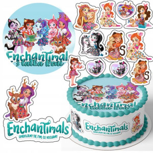 Zestaw Opłatek 27cm + Postacie - Enchantimals +g