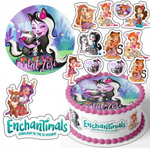 Zestaw Opłatek 26cm + Postacie - Enchantimals +g