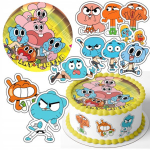 Zestaw Opłatek 25cm + Postacie - Gumball + Gratis