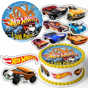 Zestaw Opłatek 25cm + Postacie - Hot Wheels +g