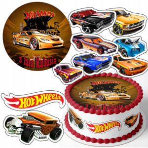 Zestaw Opłatek 25cm + Postacie - Hot Wheels +g