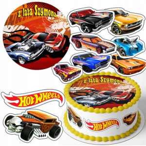Zestaw Opłatek 25cm + Postacie - Hot Wheels +g