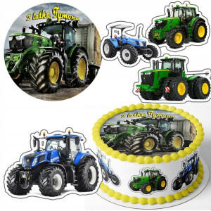 Zestaw Opłatek 25cm + Postacie - Traktor Farma +g
