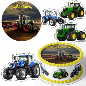 Zestaw Opłatek 25cm + Postacie - Traktor Farma +g