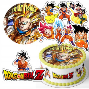 Zestaw Opłatek 25cm + Postacie - Dragon Ball Z +g