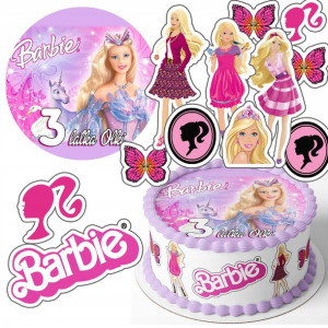 Zestaw Opłatek 24cm + Postacie - Barbie + Gratis