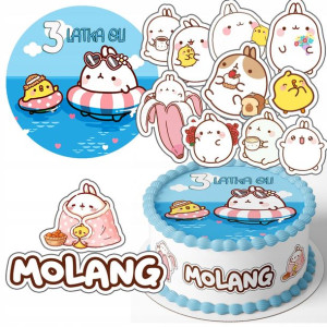 Zestaw Opłatek 24cm + Postacie - Molang + Gratis