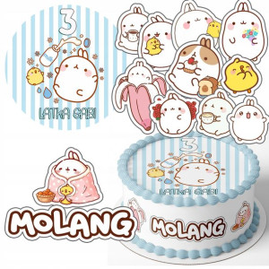 Zestaw Opłatek + Postacie - Molang + Gratis