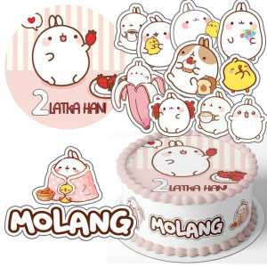 Zestaw Opłatek + Postacie - Molang + Gratis