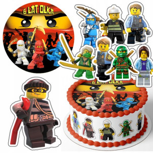 Zestaw Opłatek + Postacie - Lego Ninjago + G