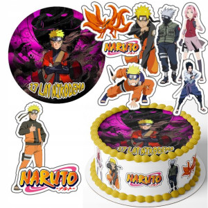 Zestaw Opłatek + Postacie - Naruto Anime +g