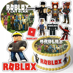 Zestaw Opłatek 21cm + Postacie - Roblox + Gratis