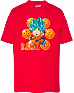 Koszulka 7-8 Dragon Ball Z Goku Dzień Dziecka Y4