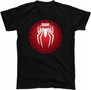 Koszulka 7-8 Spiderman Marvel +imię Prezent Y4