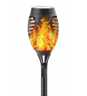 Wielka Lampa Solarna Led Pochodnia Ogień Płomień