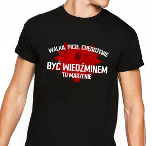 Koszulka Męska Wiedźmin Gra Serial Xl Nadruk Y2