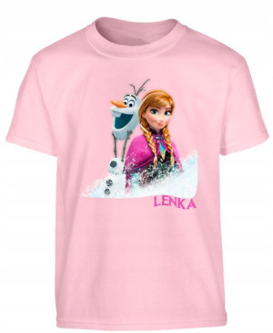 Koszulka 9-11 Frozen Elsa+imię Prezent Dziecka Y4