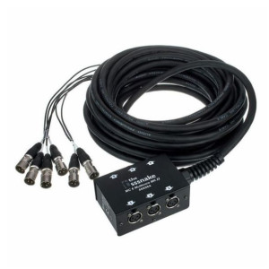 Kabel wieloparowy multicore XLR 15m Stagebox 6xXLR