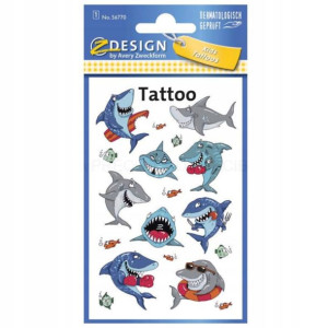 Tatuaże Zmywalne Dla Dzieci Rekiny Z-design 56770