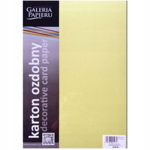 Papier Wizytówkowy Millenium Żółty 20szt 220g Gal