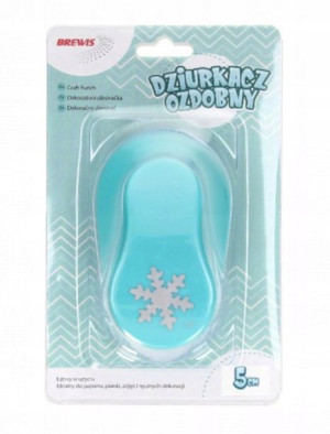 Dziurkacz Ozdobny 5cm Śnieżynka Brewis