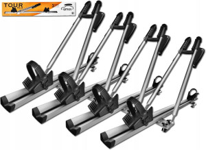 4xUchwyt rowerowy AMOS TOUR bagażnik na rower dach