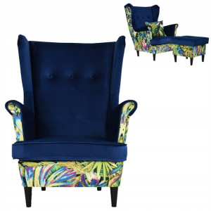 Fotel uszak z podnóżkiem Ari ulubieniec klientów