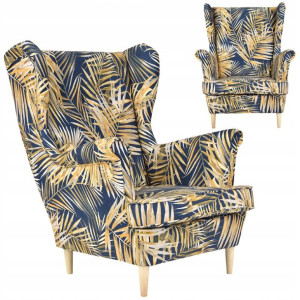 Fotel uszak skandynawski Ari Print Family Meble