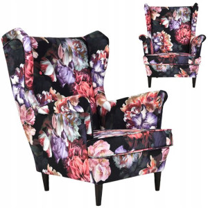 Fotel uszak skandynawski Ari Print Family Meble