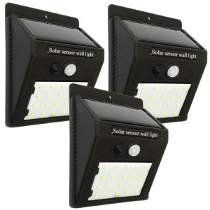 Lampa Kinkiet Na Balkon Solarny 20 Led Mocna 3szt