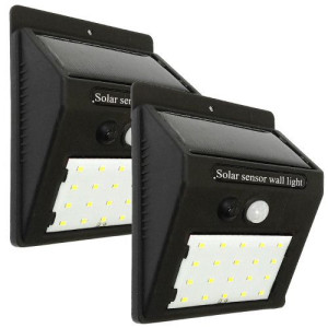 Lampa Kinkiet Na Balkon Solarny 20 Led Mocna 2szt