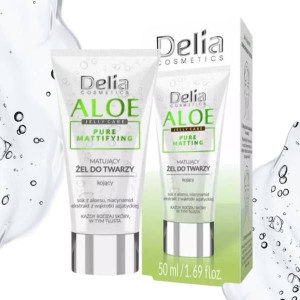 Delia Aloe Jelly Care Matujący żel do twarzy 50 ml Nowy Delia Cosmetics na