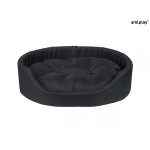 AmiPlay Legowisko Owalne Basic Czarne Rozmiar S