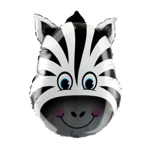 Balon Urodzinowy ZEBRA Foliowy na Przyjęcia