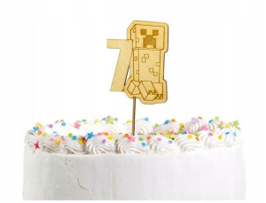 Toper Topper Na Tort 7 Lat Dekoracja Minecraft
