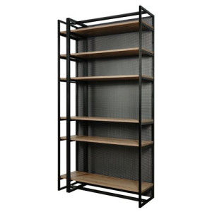 Industrialny Regał loft na książki blacha perforowana Polski produkt
