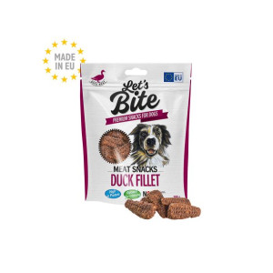 Brit Lets Bite Meat Snacks Duck Fillet Przekąski Mięsne Dla Psa 80 g