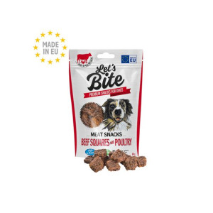 Brit Lets Bite Meat Snacks Beef Squares Poultry Przekąski Mięsne Dla Psa 80